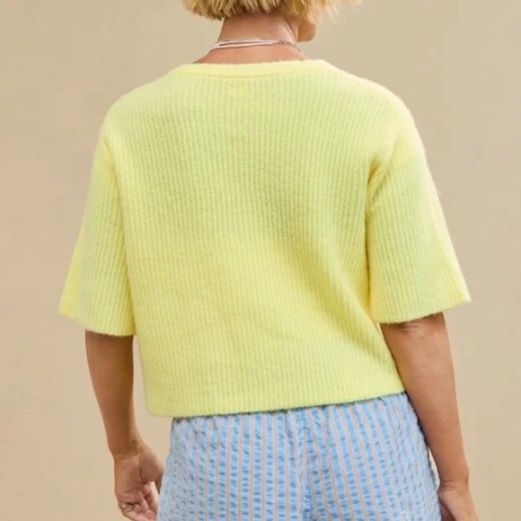 aerie Unreal Short Sleeve Cardigan Sweater - Picture 3 of 6